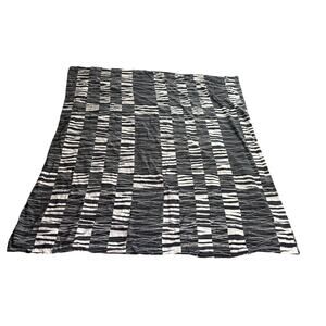 VTG Black White Duvet Cover 75"x84" 1990s Snap Closure